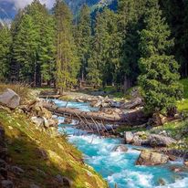 Panjkora river in Thal Kumrat valley