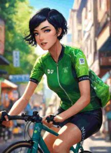 Olivia de Berardinis art style the world should ride a bicycle healthy life