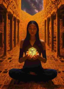 sitting Taoist tesseract body fractal three point Illuminated Mysteries of the Pyramids