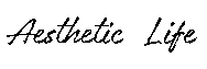 aesthetic life logo