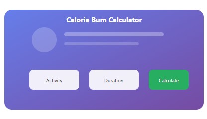calorie burn calculator