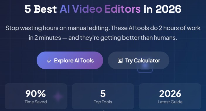 5 best ai video editors in 2026