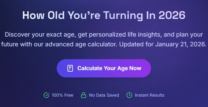 how old you turning in 2026