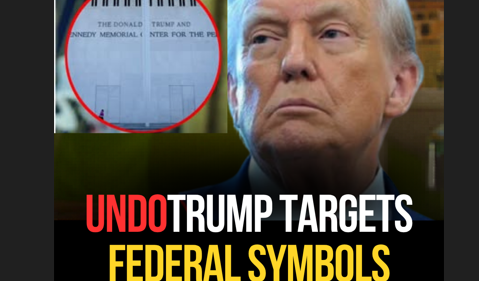 a new campaign is pushing back on trump branding across federal symbols