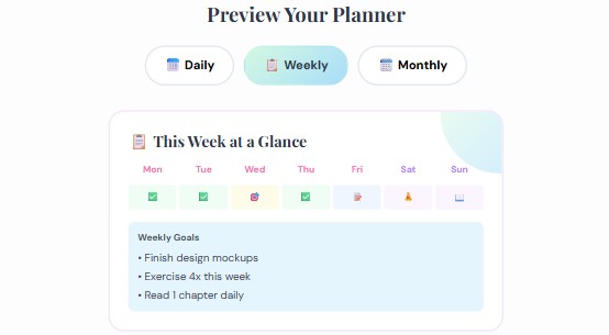aesthetic digital planner